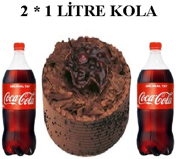 6 ile 9 Kiilik ikolatal ya pasta ve 2 adet 1 litre cola